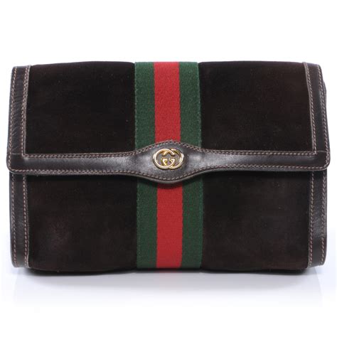 brown gucci clutch